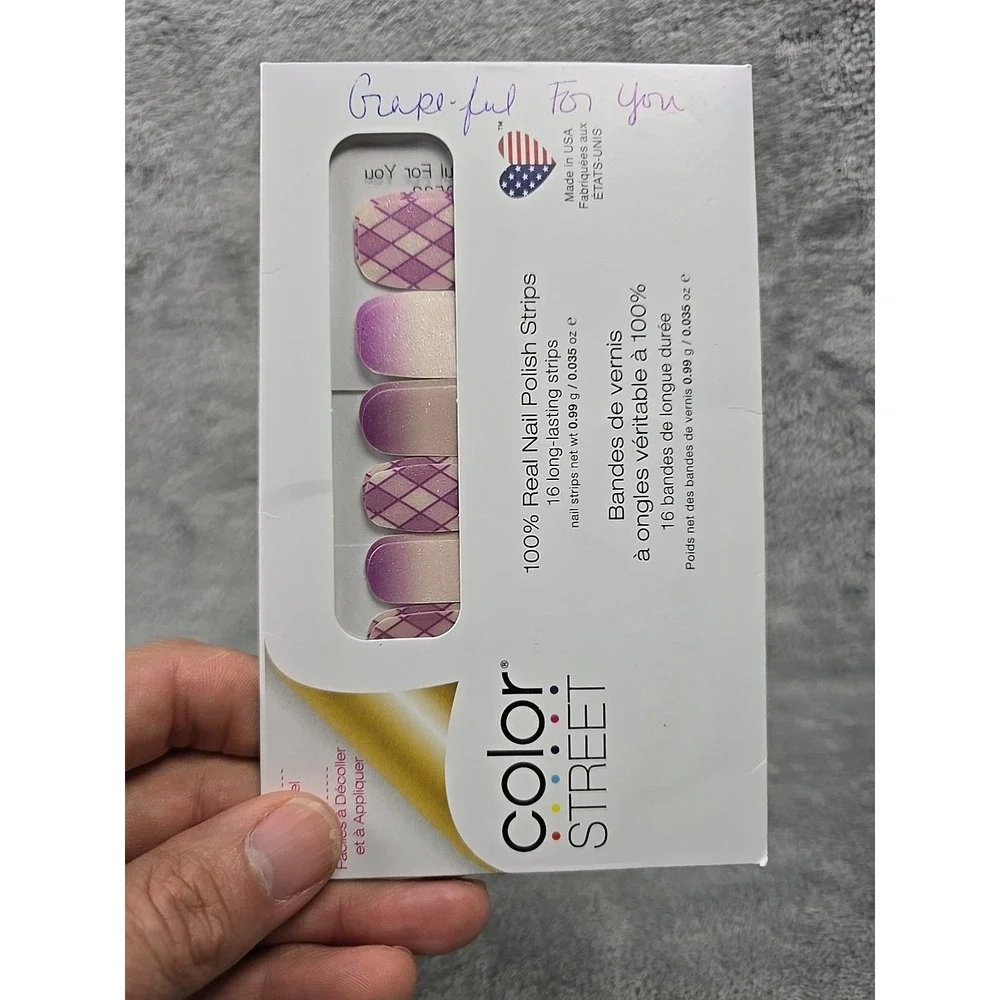Lot Of 8 Color Street‎ Real Nail Polish Strips Cammo Colorblast Waves Patterns